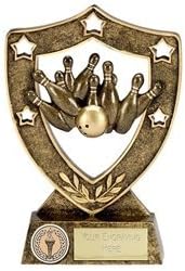 ShieldStar5 Ten Pin Ten pin Bowling Trophy Award by Trophy Superstore