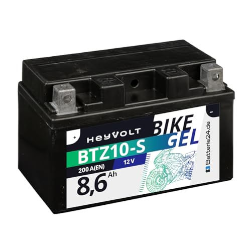 HeyVolt GEL Motorradbatterie 12V 8 6Ah 50922 BTZ10-S YTZ10-S