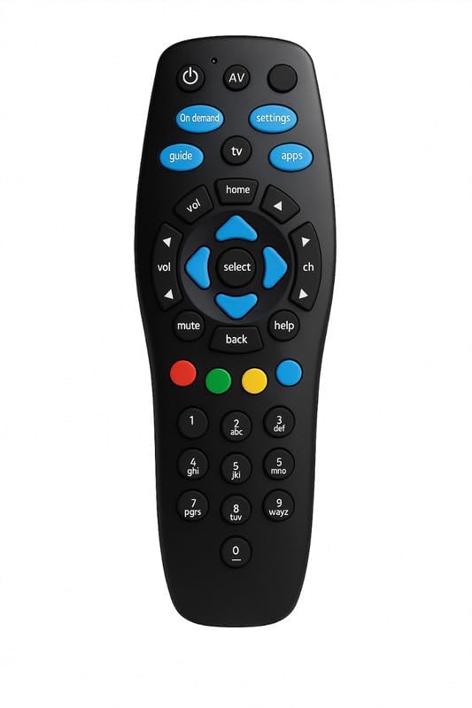 Image of Sadhwanis Replacement Remote Compatible with Tata Sky Set Top Box, HD & SD Tata Play Setup Box Remote Control, No Pairing Required, Match with existing Remote