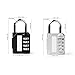 Writable Combination Locks | Locker Lock for Gym | (2 Pack) in Box, by G-Locks | Resettable 4 Digit eBook with Security Tips. You Also Can Use for School Toolbox Case Hasp Storage.