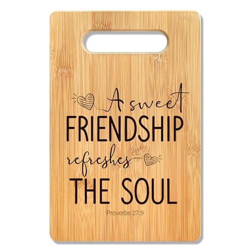 Friendship-Gifts-for-Women-Cutting-Board-A-Sweet-Friendship-Refreshes-The-Soul-Bamboo-Cutting-Board-Bible-Verse-Christian-Decorative-Cutting-Board-Kitchen-DecorGifts-for-The-Hostess-Friends Friendship Gifts for Women Cutting Board A Sweet Friendship Refreshes The Soul Bamboo Cutting Board Bible Verse Christian Decorative Cutting Board Kitchen DecorGifts for The Hostess Friends