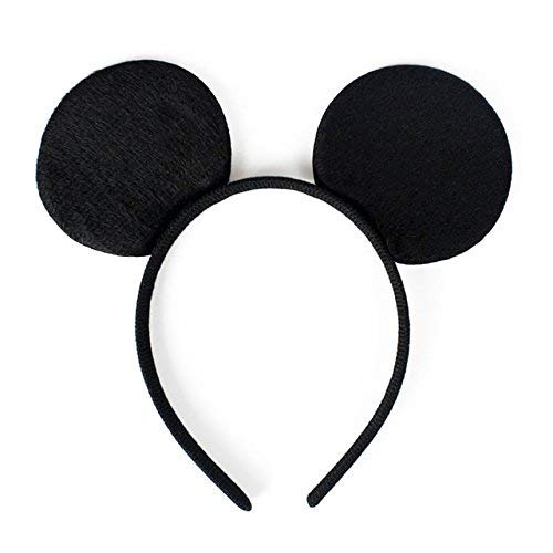BookMyBalloons™ Head Band Minnie Mouse/BookMyBalloons™ Bow Headband/ Minnie Mouse Ears Headband Hairband Costume Accessory(Pack of 1 Black Headband )