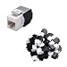 Cable Matters 25 Pack, 180 Degree Cat6 RJ-45 Keystone Jack in White