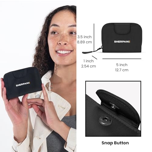Image of Sherpani Barcelona, Nylon Bifold Zipper Pocket Wallet for Women, Travel Bag, RFID Protection