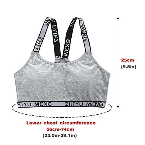 Girls’ Training Bra Set - 6PCS Girls Cotton Training Bralettes Cami Bras and Underwear Panties2