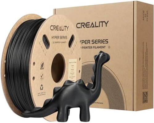 Creality PLA Carbon Fiber Filament 1.75mm, Hyper PLA-CF 3D Printer Filament with Matte Finish for 50-300mm/s High-Speed Printing, Dimensional Accuracy +/-0.03mm