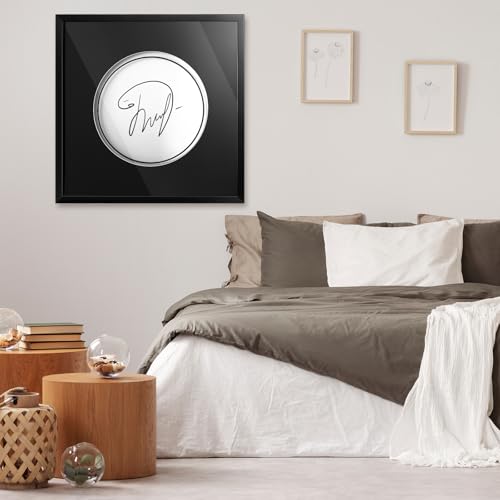 Silipull 14" Drumhead Drum Head Display Frame Wall Mount Wooden UV Acrylic by Silipull - Used condition - Image 7