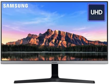 Samsung U28R550UQR - UR55 Series - LED monitor - 28" (28" viewable) - 3840 x 2160 4K @ 60 Hz - IPS - 300 cd/m² - 1000:1 - HDR10-4 ms - 2xHDMI, DisplayPort - dark grey/blue