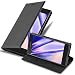 Produktbild Cadorabo Hülle für Sony Xperia XZ/XZs in Nacht SCHWARZ - Handyhülle mit Magnetverschluss, Standfunktion und Kartenfach - Case Cover Schutzhülle Etui Tasche Book Klapp Style