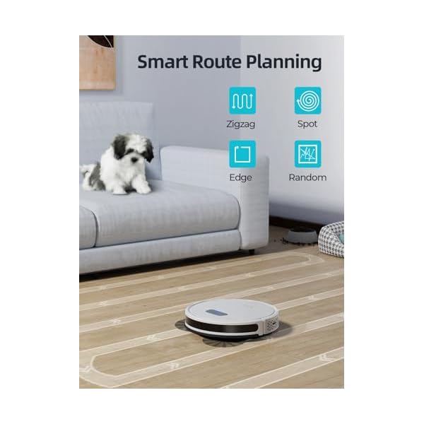 HONITURE Robot Vacuum and Mop Combo, 4000pa Strong Suction, G20 Robot Vacuum Cleaner with Self-Charging, 150Mins Max, App&Remote&Voice Control, Super-Slim, Ideal for Pet Hair - Image 6