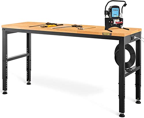 VEVOR Banco de Trabajo Ajustable 135x46cm