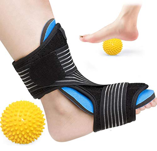 Plantar Fasciitis Night Splint, Foot Drop Orthotic Brace for Sleep Support - Adjustable