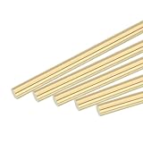 QUARKZMAN Messingstange, Messing Volle Rundstange 4.5mm/0.18Zoll Durchmesser 305mm Länge Drehstab Für RC Modell DIY Bastelset 10 Stück