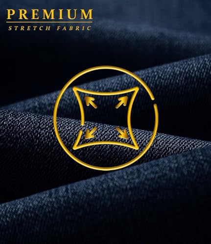 Image of ETHANOL Men's Straight Knit Denim Jeans