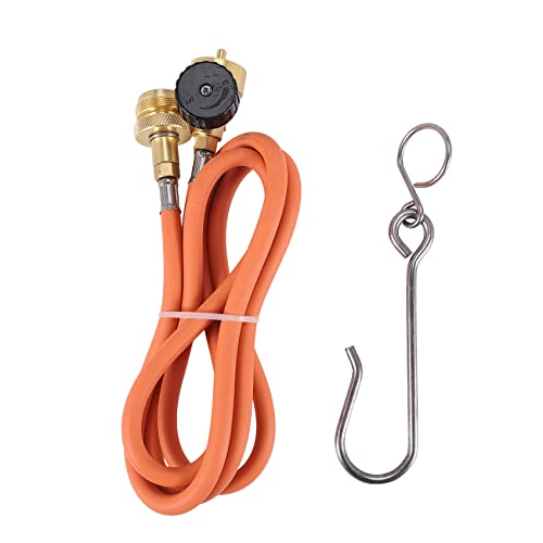 Dasertoe Welding Torch Hose CGA600 1.5M (5Ft) Hose and Belt Hook for MAPP Torch Extension Kit