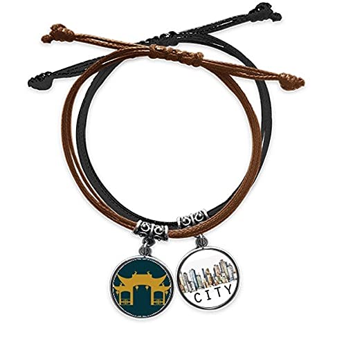 Bracelet Thaïlande en cuir et corde à porter au quotidien pour un style ethnique unique