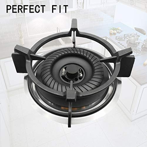 Wok Ring, Non Slip Black Cast Iron Stove Rack for Kitchen Wok Support Ring Cooktop Range Pan Holder Stand Stove Rack Milk Pot Holder for Gas Hob - Gas Stove Accessories