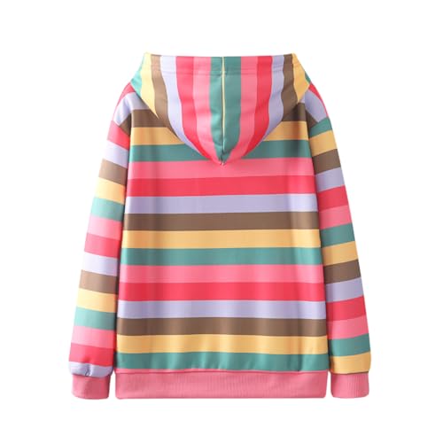 Image of WELAKEN Girls and Toddlers' Pullover Printed Hoodie Sweatshirt with Kangaroo Pocket
