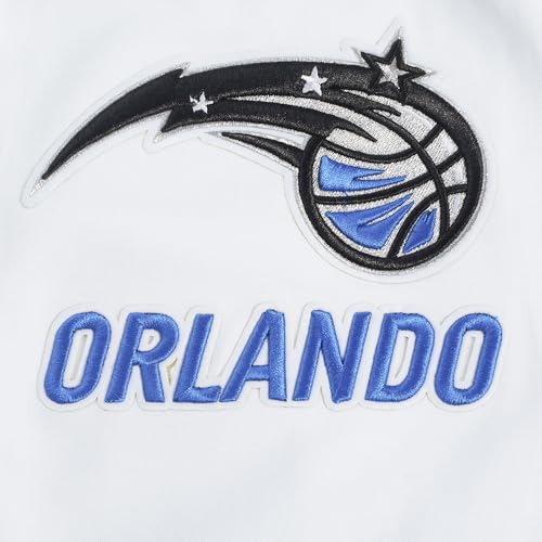 Pro Standard Mens NBA Orlando Magic Classic Chenille Full Zip Hoodie White - image 4
