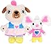 baidicheng Peluche 2pcs School Chip E Potato Giocattoli Cartone Animato Pug Cane E Mouse Peluche Bambola Stuffed Dolls