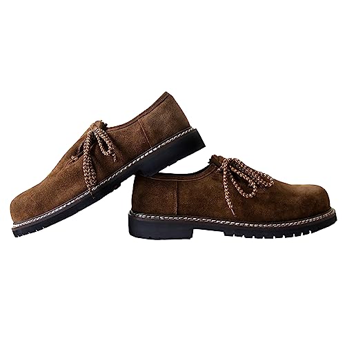 Bavarian Shoes Oktoberfest Costume German Boots Western Shoes Leather Shoes for Men Party Feetwear3