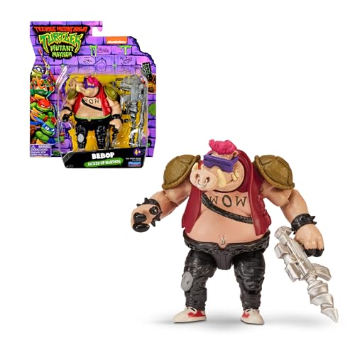 TORTUGAS NINJA Bebop Figura de Acción Básica Articulada, 12 cm, Personaje Película...