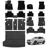 3W Tapis de Sol pour BMW X3 G45 2025 2026 Ensemble Complet de 7, Premium Tapis Coffre & Siège Voiture en Thorex™ avec Moquette, Antidérapant et Imperméable