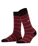 Burlington Damen Fair Isle Socken Baumwolle Schurwolle Schwarz Blau viele weitere Farben dünn gemustert 1 Paar