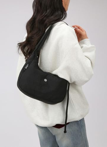 Nylon Crossbody Bag for Women Waterproof Dumpling Purse Casual Shoulder Bag Trendy Hobo Handbag 2025 Lightweight Tote3