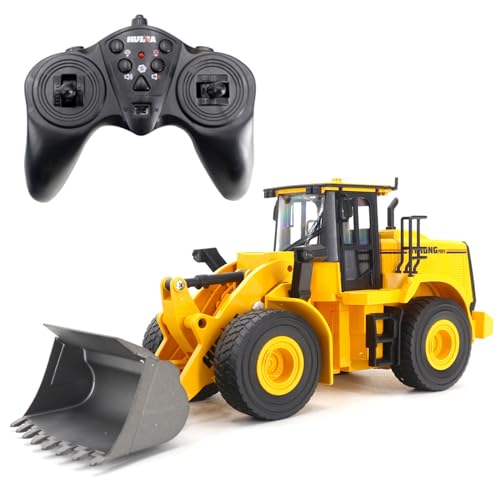 ラジコン ブルドーザー ラジコンカー RC 2.4GHz 半合金モデルのおもちゃ 子供のおもちゃの車 こども向け 室内遊び 男の子 誕生日 プレゼント 子供 贈り物 砂浜 砂場用 1552(黄褐色)