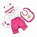 Pedolltree Reborn Baby Dolls Outfit Clothes Accessories for Newborn Baby Girl Dolls Matching Clothing 16-18 Inches