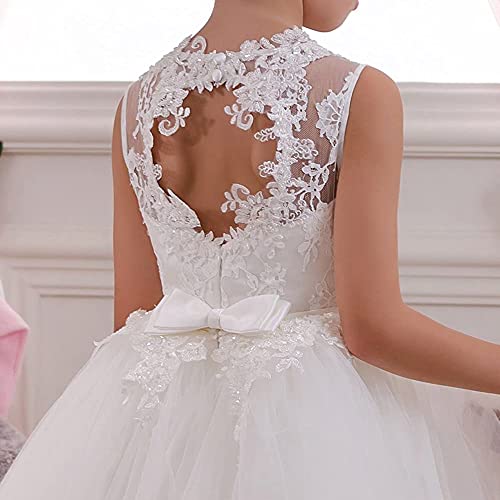 Abaowedding Flower Girl Dresses First Communion Dresses Girls Pageant Dresses Ball Gown Lace up Girl Dresses3