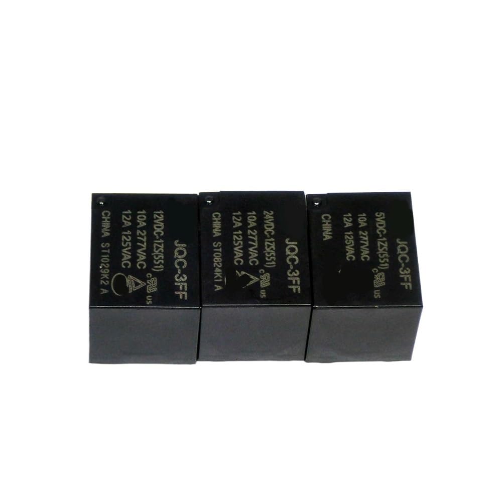 Relais JQC-3FF-1ZS micro relais DC 5V 12V 24V interrupteur électronique PCB DIP5