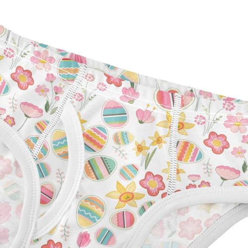 Boys' Exclusive Briefs Toddler Underwear 95% Combed Cotton Boxerbriefs 2T Easter Eggs Pattern 494