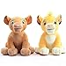 Wjfijz El Rey León Simba Nala Soft Kids Doll 26cm, Simba Peluches Peluche 2pcs
