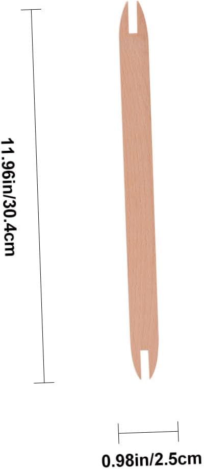 Wooden Shuttle Weaving Stick for DIY Knitting Sweater Scarf Tapestry Xmas