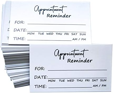 RXBC2011 Appointment Reminder Cards Pack of 100