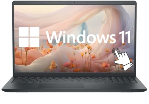 Dell Inspiron 15.6' FHD LED Anti-Glare Narrow Border Touchscreen Laptop, Windows 11 Laptop 32GB RAM 2TB SSD, AMD Ryzen 5 Processor, AMD Radeon Graphics, HD Webcam, Numeric Keypad, Black