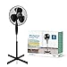 Aigostar Molly - Ventilador de Pie Silencioso, Oscilante 80º, 3 Velocidades, Diámetro...
