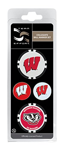 Team Effort Wisconsin Badgers Ball Marker Set
