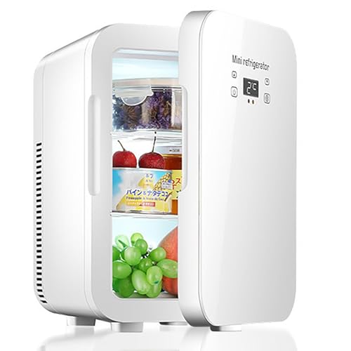 Mini Réfrigérateur Cosmétique 10L et Voiture Dual-Core avec Contrôle Température