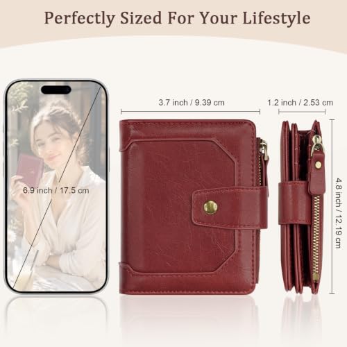 Image of Small Womens Wallet Billfold RFID Credit Card Holder Ladies Purse