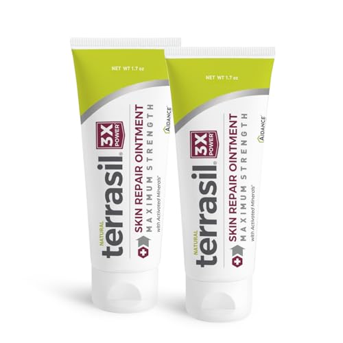 terrasil Skin Repair Max Strength for Angular Cheilitis, Folliculitis, Impetigo, Lichen Sclerosis, Boils,...
