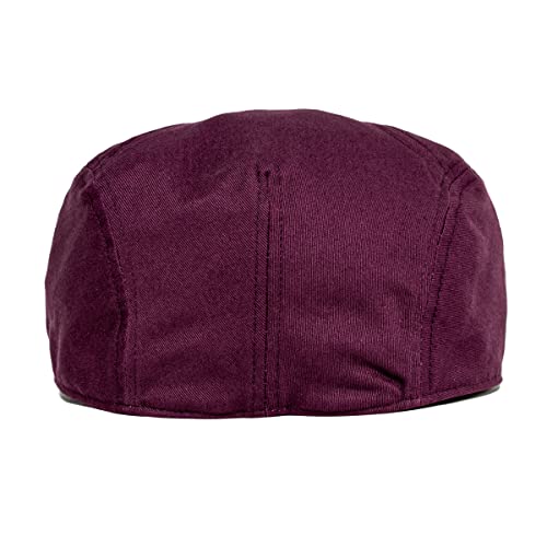 Image of BOTVELA Men Cotton Twill Newsboy Flat Ivy Driving Hat Fitted Cap