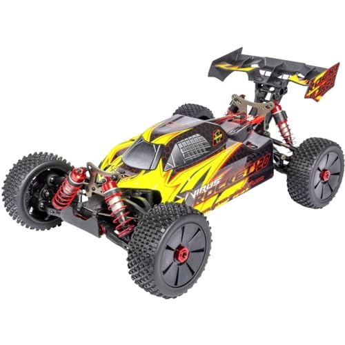 Carson 500409072 1:8 Virus Rocket 120 6S 2.4G 100% RTR - ferngesteuertes Auto, Geschwindigkeit bis zu 120 km/h, inklusive Batterien und Fernsteuerung, 4WD Antrieb, spritzwassergeschützt, Gelb/ Schwarz