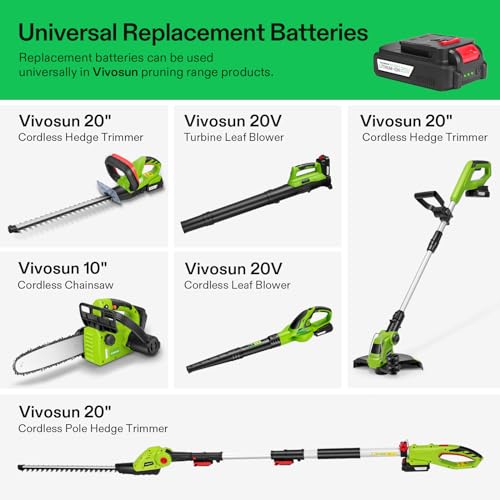 Vivosun CHTRIMER-P-01J 20 Inch Cordless Pole Hedge Trimmer thumb #7