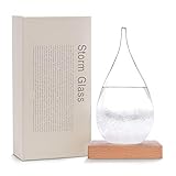 Storm Glass Weather Predictor glass Barometer Forecaster Creative Crystal Decorative Bottles Desktop Drops Forecast bottle Home and Office Birthday Christmas Gifts
