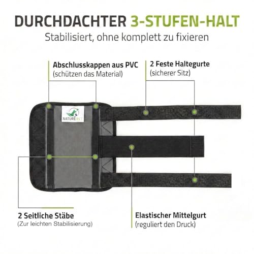 Medium Vorderlauf Bandage für Hunde, Karpal Gelenk- & Knochenschutz für Hunde - geeignet für leichte Gelenkinstabilitaeten - leichte Bänderdehnungen - Leckschutz und Verbandschutz nach OP (M)