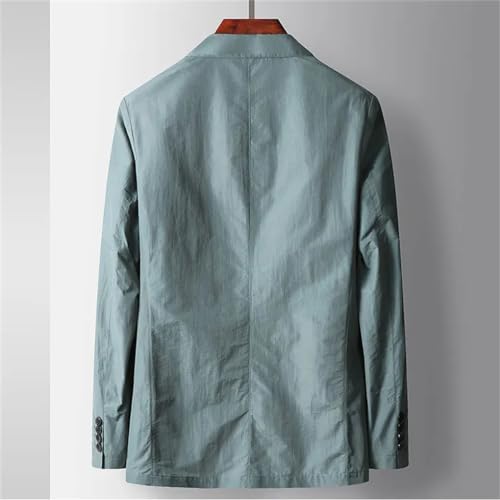 Men's Solid Color Casual Blazer Nylon Business Work Long Sleeve Spring Autumn Blazer2