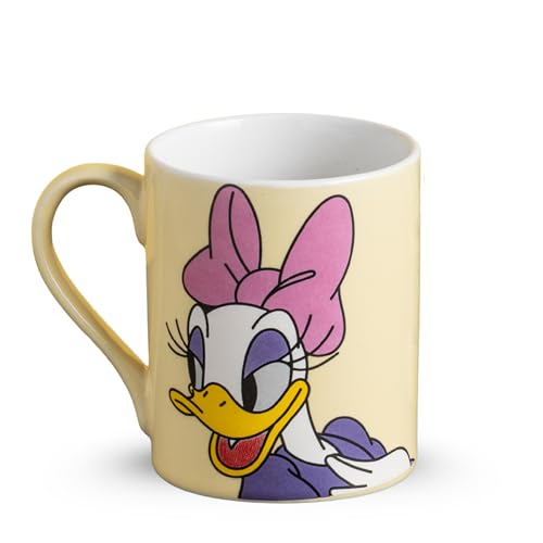 Image of Clay Craft - Official Disney Mugs : Daisy Duck Print, Fine Ceramic Coffee Mug, 360 Ml |Cartoon Character Gift Mug for Kids & Adults | Microwave & Dishwasher Safe
